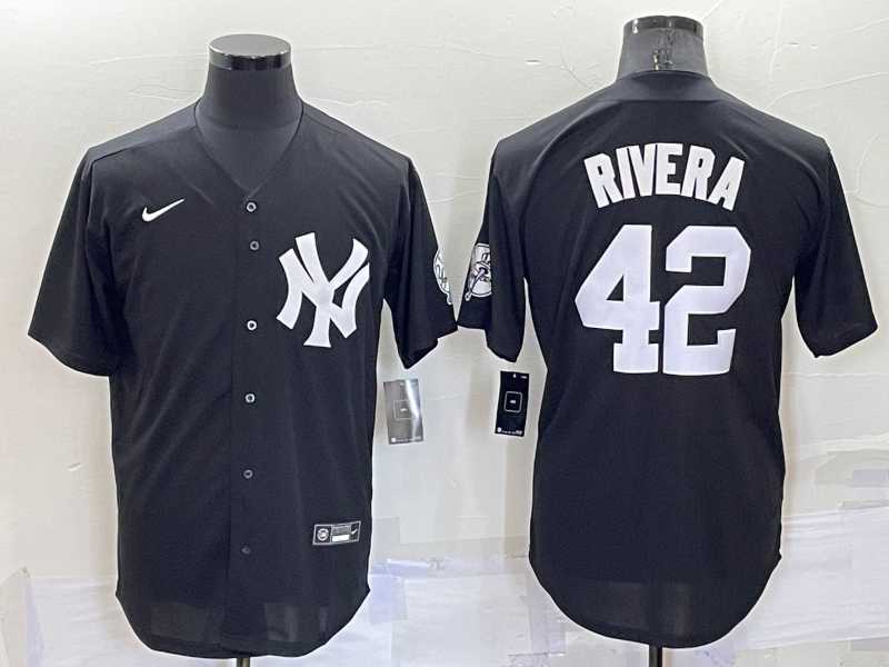 New York Yankees #42 Mariano Rivera Black Stitched Nike Cool Base Throwback Jersey,We sell and wholesale New York Yankees #42 Mariano Rivera Black Stitched Nike Cool Base Throwback Jersey on line form chian!